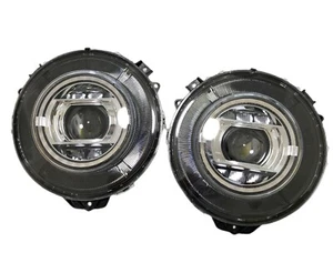 W463 Upgrade Headlamp Pair for Mercedes Benz G Class G500 G63 Looks W464 Chrome - Picture 1 of 7