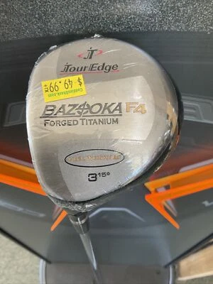 Tour Edge Bazooka F-4 Forged Titanium 3 Wood 15° Extra Stiff Graphite NEW LH - Image 1 of 4