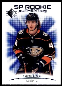 2021-22 SP Rookie Authentics Blue Trevor Zegras #101 - Imagen 1 de 2