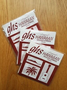 GHS Hawaiian Tenor Ukulele Strings Black Nylon/Aluminum x 3 Unused - Picture 1 of 3