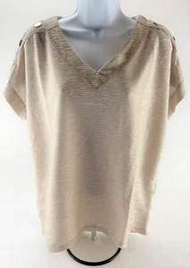 New York Jones Ladies Textured Striped Top ( X-Large) - Picture 1 of 5
