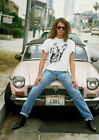 385417 Michael Hutchence Leaning on Pink Car WALL PRINT POSTER US