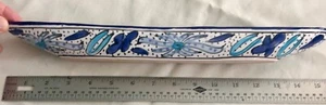 Le Souk Ceramique 15" Hand Painted Olive Boat - Picture 1 of 4