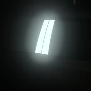 2pcs Reflection Car Center Pillar Sticker B-pillar Protective Film Decor - Picture 1 of 3