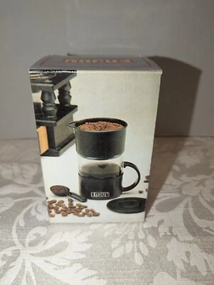 ENJOY Coffee Tea Cup with Filter Net New In Box Made In Taiwan Single Serve - Image 1 of 3