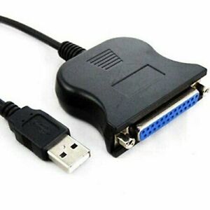 New USB 2.0 to IEEE-1284 25 Pin Parallel Printer Connector Adapter Cord Cable