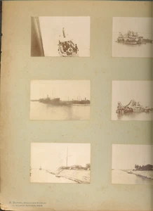 Planche de 9 photos, CANAL de SUEZ, Travaux d'élargissement c.1895 par H.Mairet  - Picture 1 of 2