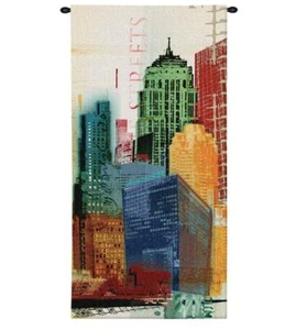31x62 URBAN STYLE II Stadtgebäude Architektur Wandteppich Wandhängung - Bild 1 von 1