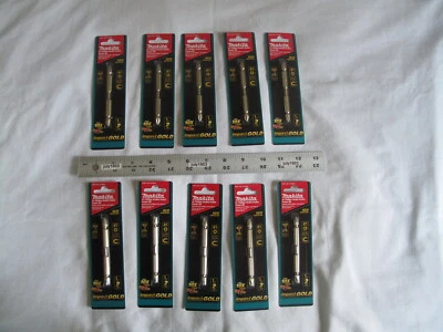 (10) NEW Makita Impact Gold Double-End Power Bit  #1 Phillips B-35003 (10 x 1pk) - Image 1 of 4