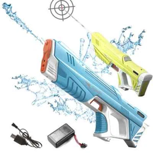 43cm Full Electric Automatic Water Storage Gun Toys Portable Children Summer New - Picture 1 of 23