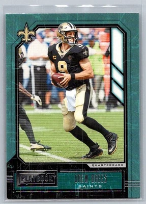 Drew Brees 84 2020 Panini Playbook New Orleans Saints Card - Image 1 of 2