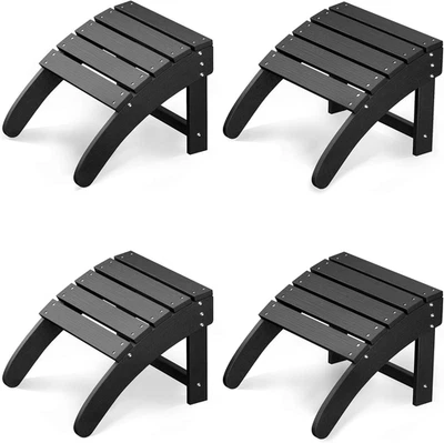 Otomano para cadeira Adirondack, HDPE Adirondack apoio para os pés otomano, resistência às intempéries - Imagem 1 de 4
