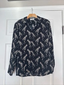 Saint Laurent Seidenhemd Revolver Print Runway F/W 2014 - Bild 1 von 6