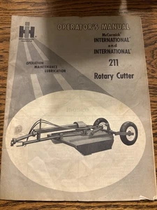 International Harvester McCormick 211  Rotary Cutter Operator's Manual - Picture 1 of 6