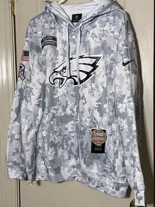 AUTÉNTICO Sudadera con Capucha Nike Philadelphia Eagles 2024 Salute to Service L Nuevo con Etiquetas - Imagen 1 de 9