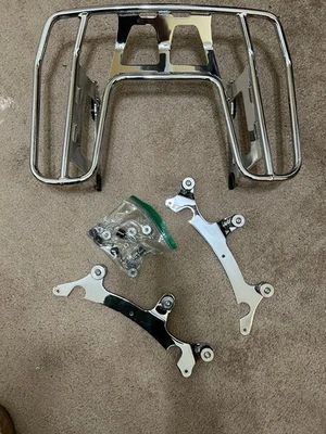 Cobra 502-2100 Docking Kit & 502-2601 Wrap Luggage rack Chrome for Indian - Image 1 of 4