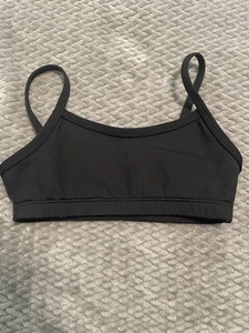 Girls Sports Bra/Athletic Top by Capezio - Black - Intermediate size 6/6x - Picture 1 of 4