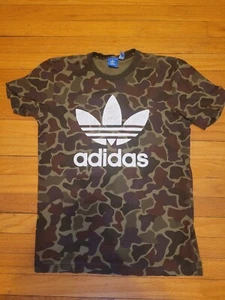 Adidas Camo Trefoil T-Shirt Short Sleeve Adidas Originals Men's Size Medium - Zdjęcie 1 z 3