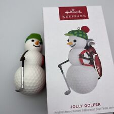 2023 Hallmark  JOLLY GOLFER Golf Snowman Keepsake Christmas Ornament
