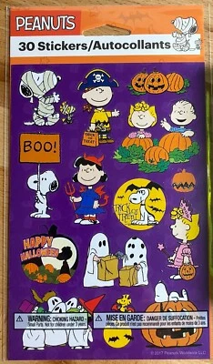 Peanuts Halloween Stickers New Sealed 2 sheets Free Ship - Image 1 of 3