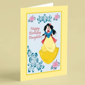 Snow white princess Daughter birthday card  - Picture 1 of 1