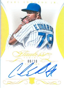 2016 Panini Flawless Authentic CARL EDWARDS Rookie Autograph Card  #'d /10  - Picture 1 of 1