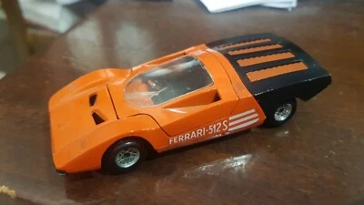 POLITOYS M 13 1/43 FERRARI 512 S PININFARINA ARANCIONE VINTAGE - Immagine 1 di 4