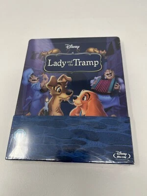 Disney's Lady and the Tramp SteelBook Blu-ray REGION 2/B ONLY damaged Foto 1 de 4