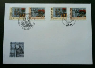 [SJ] Vatican Switzerland Joint Issue 500th Anniv Swiss 2005 (joint FDC *see scan - Image 1 of 4