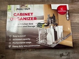 Unter Waschbecken Organizer 2 Ebenen Chrom NEU VERSIEGELT - Bild 1 von 8