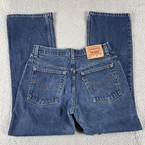 Vintage Levis 517 Jeans Damen 11 Jr lang Boot Cut schmale Passform dunkle Waschung USA - Bild 1 von 8