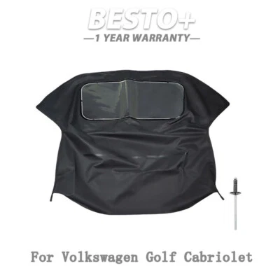 For 1995-2001 Volkswagen VW Golf Cabriolet Convertible Soft Top W/O Window - Image 1 of 4