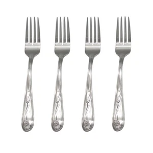 Lenox Poppies on Blue 18/8 Stainless Steel Salad Fork (Set of Four) - Photo 1 sur 4