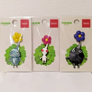 Pikmin Pin Badge ICE, WHITE, ROCK, Pikumin Flower Set of 3 Nintendo Official New - Picture 1 of 14