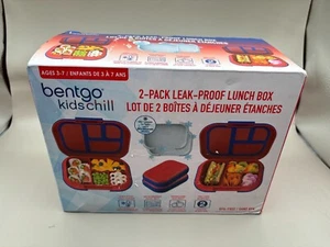 Bentgo® Kids Chill 2-pack Leak-Proof Lunch Box - Red/Blue - Picture 1 of 7