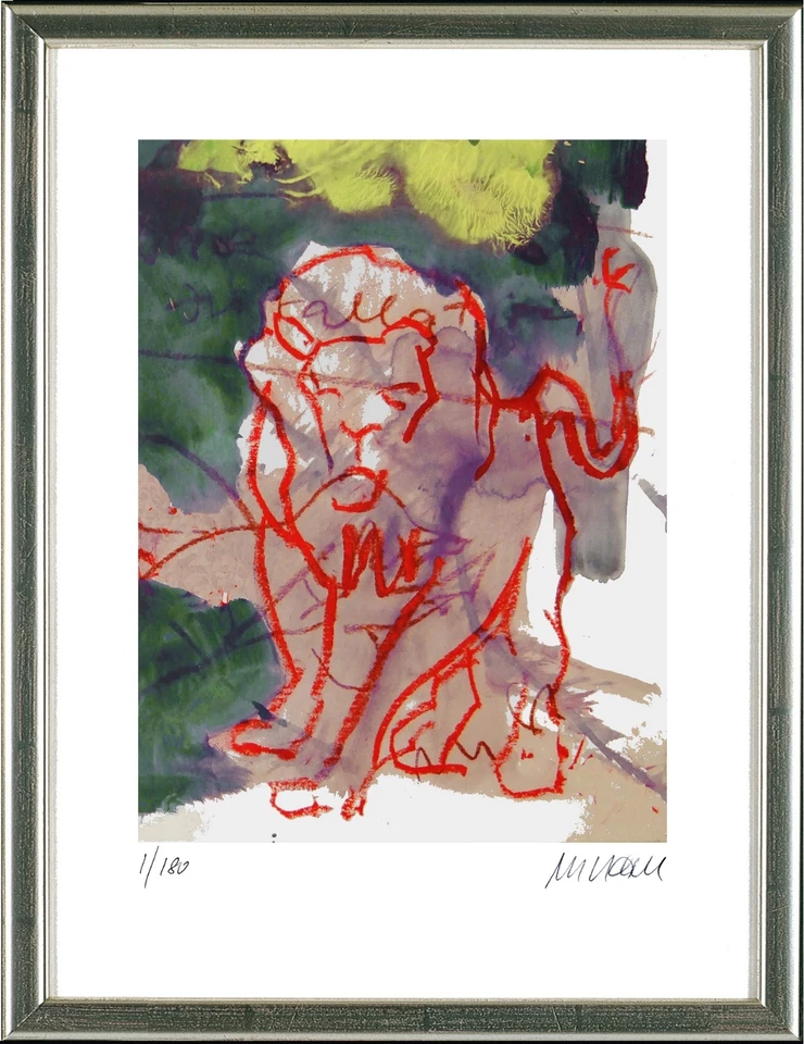 Armin Mueller-Stahl, Königlich (Löwe), 2017 - signiert, nummeriert, gerahmt - Bild 1 von 1