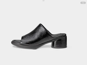 Nueva Sandalia Ecco Esculpida Slide LX 35 Cuero Negro Talla 8-8.5 US 39 EUR - Imagen 1 de 7