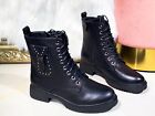 LADIES WOMENS MILITARY BOOTS ARMY COMBAT ANKLE LACE UP FLAT BIKER ZIP SIZES 3-8