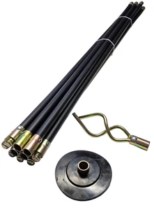 Abflussrohrreiniger Kanalreinigungsset Abflussreinigung Rohrreinigungsset 12tlg - Bild 1 von 12