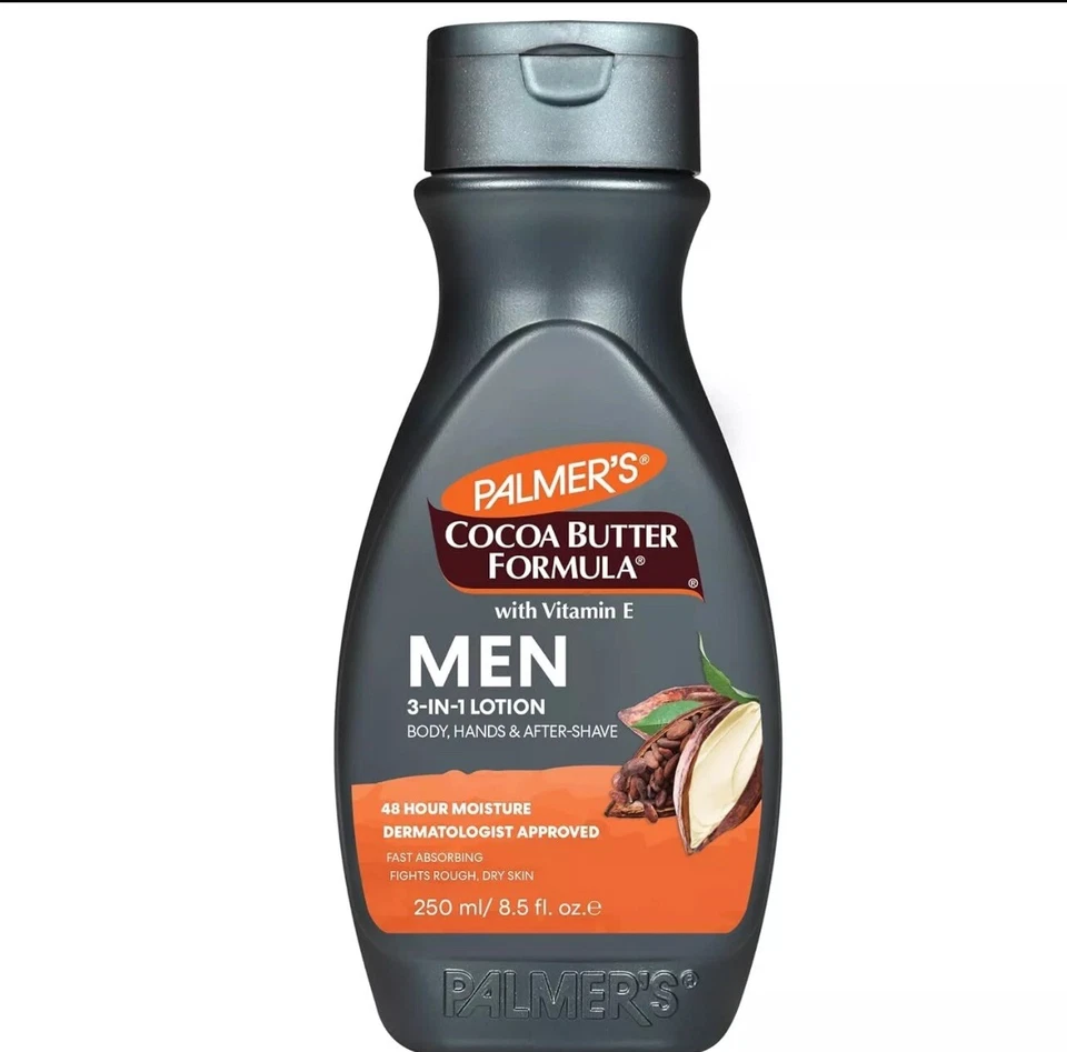Fórmula de manteca de cacao Palmer's para hombre con vitamina E loción corporal y de manos, 20 fl oz Foto 1 de 1
