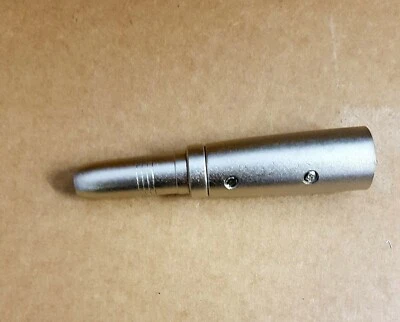 XLR 3 PIN Male Plug to 6.35mm  socket Female  ADAPTOR for GUITAR   - Image 1 of 4