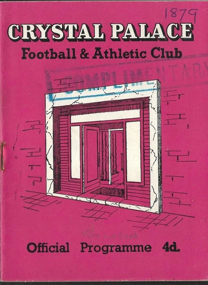 Crystal Palace v Watford. Division 3. 1958-1959 - Image 1 of 1