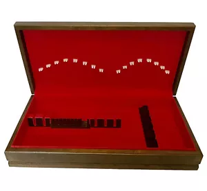 Große Holz Holz Silberbesteck Besteck Aufbewahrungsbox Truhe 23 1/4" x 11 1/2" x 4" - Bild 1 von 9