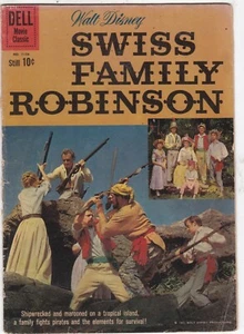 Foto de película de la familia Robinson de Dell 1960 cuatro colores # 1156 Walt Disney - Imagen 1 de 2