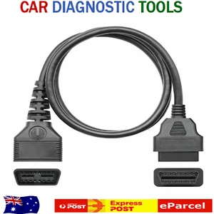16 Pin OBDII Extension Diagnostic Cable Adapter Cord 1 meter Long. - Picture 1 of 8