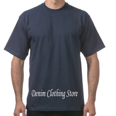 1 NUEVA CAMISETA DE MANGA CORTA CON CUELLO REDONDO DE PESO PESADO PARA HOMBRE PRO CLUB - 10XL Foto 1 de 4