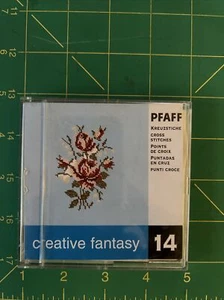 Cross Stitches #14 Pfaff Creative Fantasy Embroidery Card -2140 2144 Roses - Picture 1 of 4