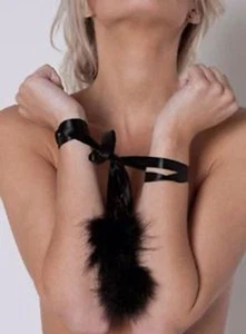 ANN SUMMERS TICKLE TIES SOFT GENTLE RESTRAINT FOR NAUGHTY GIRLS TIE TEASE BLACK