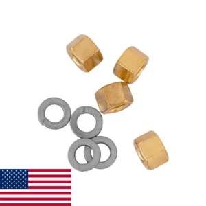 Replacement 3/8" Brass Nut Washer Set SS304 LoCo Science!! - Picture 1 of 5