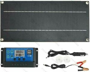 600W Solar Panel Kit 18V Akku 100A Ladegerät Controller für Auto Caravan RV NEU